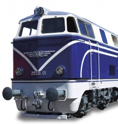 J�gerndorfer 20232 Diesellokomotive �BB 2020.01 aphirblau/cremewei� Ep III Sound H0