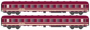 Hobbytrain H22210  2er Set Liegewagen Bcm 243 Euro-Express, Ep.VI N-Spur