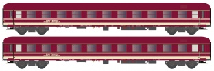 Hobbytrain H22211 2er Set Liegewagen Bcm 246 Euro-Express, Ep.VI N-Spur