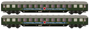 Hobbytrain H22215 2er Set Liegewagen Bcm 53 DB/Apfelpfeil, Ep.IV, gr�n N-Spur