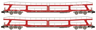 Hobbytrain H24621 2er Set Autotransportwagen DDm 915 BTE, Ep.VI N-Spur