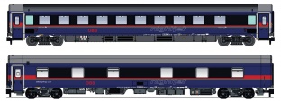 L.S. Models LS97038-1N 2er Set Nachtzugwagen Bcmz + WLABmz �BB Nightjet, Ep.VI, DANI N-Spur