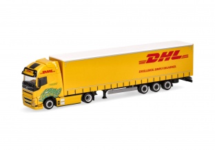 Herpa 318952 Volvo FH GL XL Electric Lowlinergardinenplanen-Sattelzug 