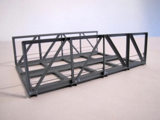 Hack V15-2 Vorflutbr�cke gerade 15 cm 2-gleisig H0