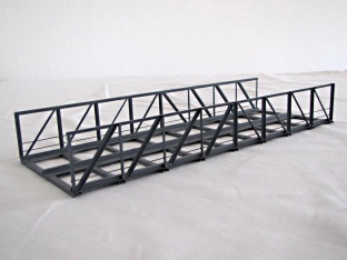 Hack V30-2 Vorflutbr�cke gerade 30 cm 2-gleisig H0