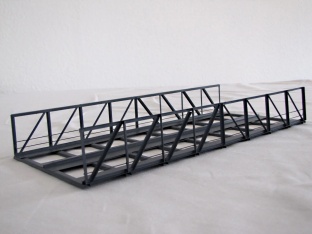 Hack V30-2-64 Vorflutbr�cke gerade 30 cm 2-gleisig H0