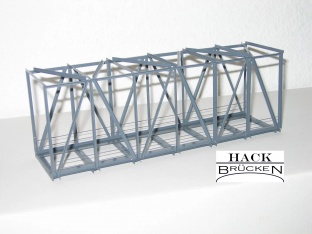 Hack K21R Kastenbr�cke gerade 21 cm 1-gleisig H0