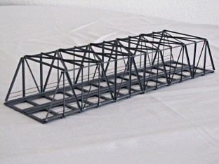 Hack K42S-2 Kastenbr�cke schr�g 42 cm 2-gleisig H0