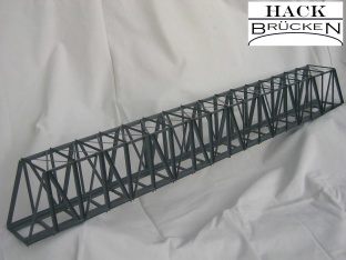 Hack K81 Lange Kastenbr�cke schr�g 81 cm 1-gleisig H0