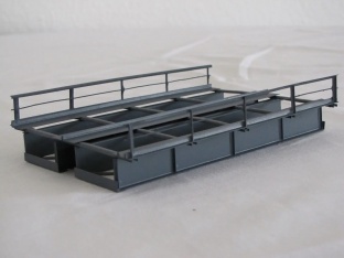 Hack T15-2 Blechtr�gerbr�cke 15 cm 2-gleisig H0