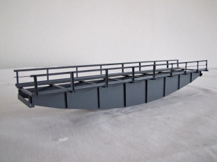 Hack T28 Blechtr�gerbr�cke Fischbauch 28 cm 1-gleisig H0