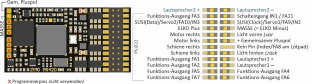 Zimo MS420P24 Sound-Decoder - 30 x 15,3 x 4 mm - Audio 2 x 1 W (8 Ω) - 1,2 A - 10 + 1 FA
