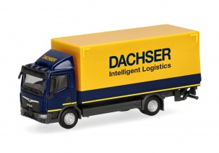 Herpa 322119 MAN TGM CC 12t Koffer-LKW mit Ladebordwand 