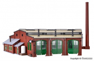 Vollmer 45754 Ringlokschuppen mit T�rschlie�er H0