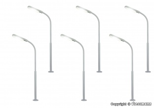 Viessmann  60906 H0 Peitschenleuchte 5+1, LED wei�