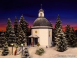 Vollmer 42412 Stille-Nacht-Ged�chtniskapelle mit Beleuchtung und Kunstschnee H0