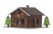 Igra Junior 200108 Lebkuchenhaus bedruckt H0