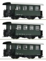 Roco 6240001 3-tlg. Set: Schmalspur-Personenwagen, BB H0e