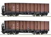 Roco 6640004 2-tlg. Set: Offene Gterwagen, BB H0e