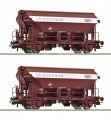 Roco 6600124 2-tlg. Set: Schwenkdachwagen, DB H0