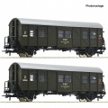 Roco 6200195 2-tlg. Set: Behelfspersonenwagen, PKP H0