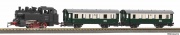 Piko 57035 Start-Set mit Bettung Dampflok BR 80 VSM mit Personenwagen NS VI H0