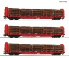 Roco 6600318 3-tlg. Set: Rungenwagen, OnRail H0