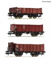 Roco 6600303 3-tlg. Set: Offene G�terwagen, DB H0