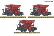 Fleischmann 6660159 3-tlg. Set: Schotterwagen, DB N-Spur