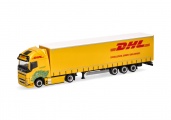 Herpa 318952 Volvo FH GL XL Electric Lowlinergardinenplanen-Sattelzug 