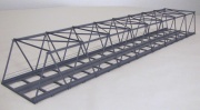 Hack K81-2 Lange Kastenbr�cke schr�g 81 cm 2-gleisig H0