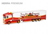 Herpa 962865 Herpa Premium: Scania CS 20 Niedrigdach K�hlkoffer-Sattelzug 